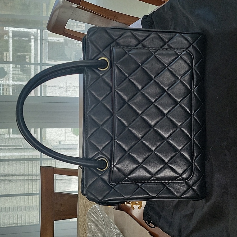 Vintage Chanel top handle Matelasse bag